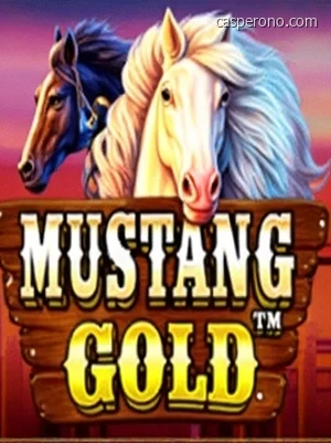 Et gyllent mustang-løp over prærien under solnedgass